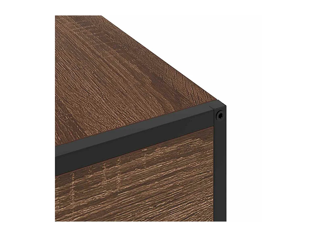 Cabinet de chevet avec tiroir Chêne marron 40 x 27 x 76 cm