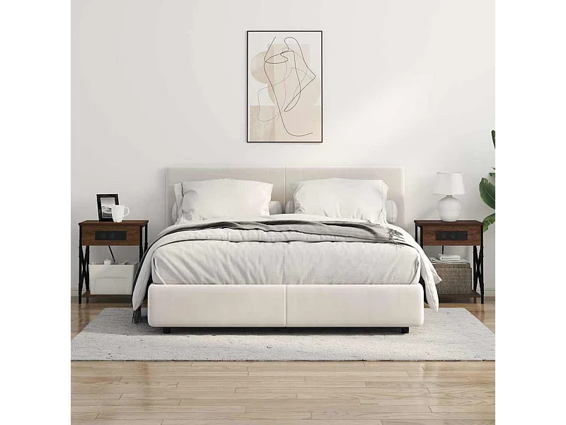 Comodino 2 pezzi Rovere marrone 41 x 31 x 51 cm