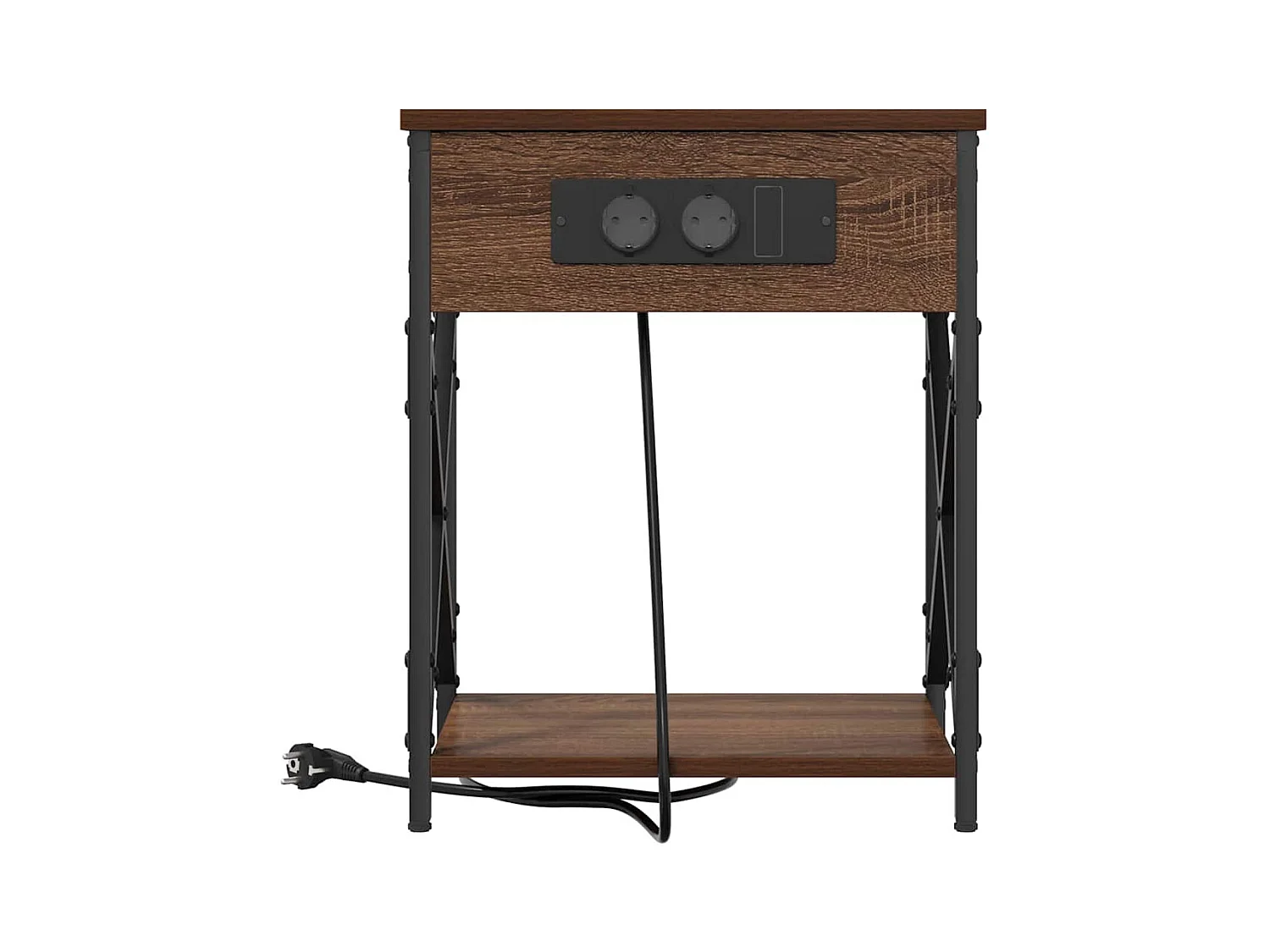 Comodino 2 pezzi Rovere marrone 41 x 31 x 51 cm