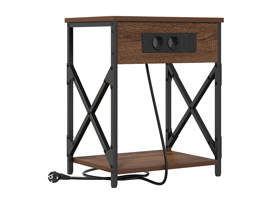 Cabinet de chevet 2 pcs Chêne marron 41 x 31 x 51 cm