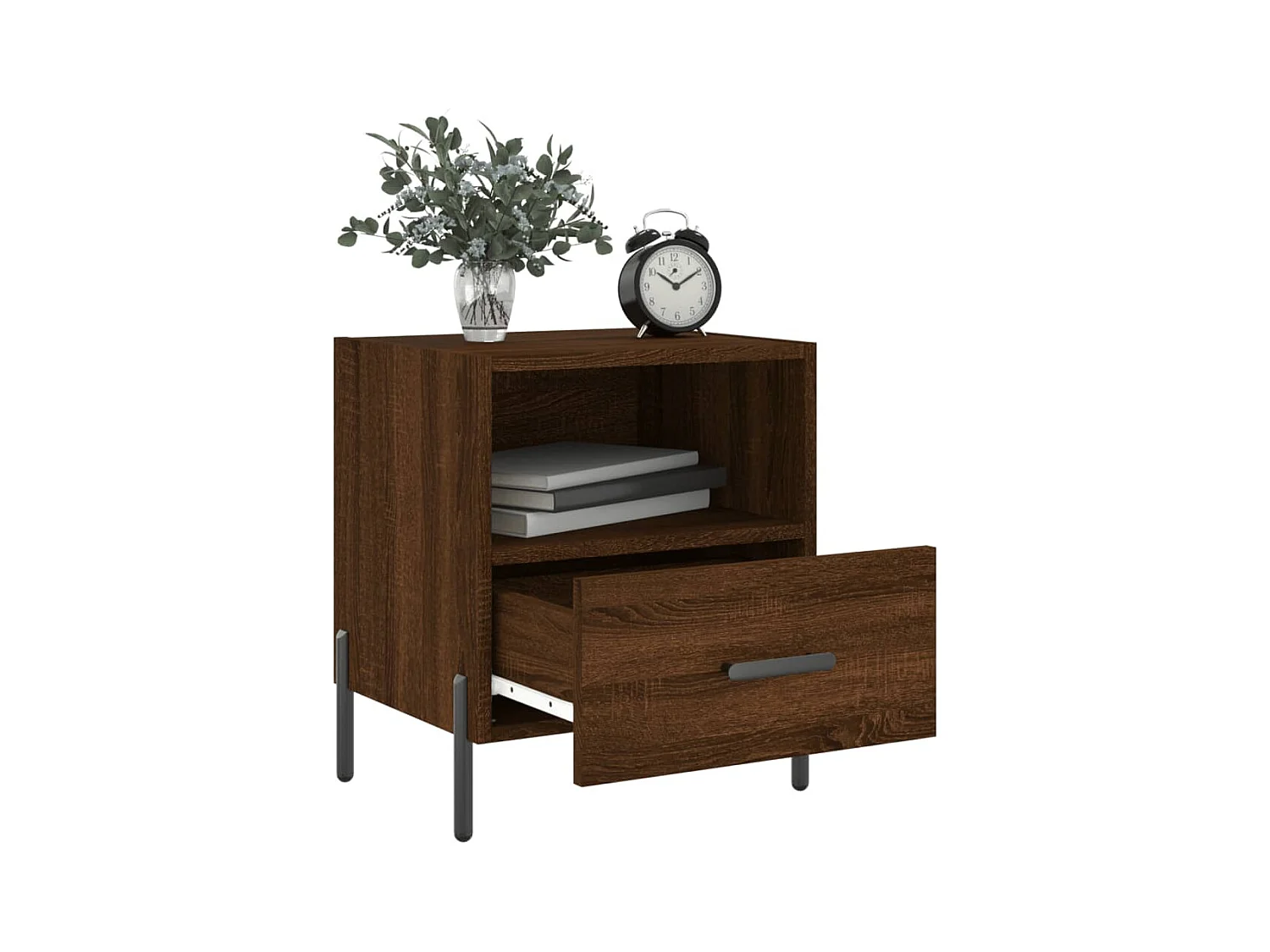 Tables de chevet 2 pcs chêne marron 40x35x47,5 cm