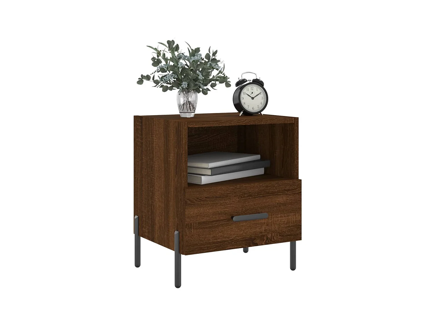 Tables de chevet 2 pcs chêne marron 40x35x47,5 cm