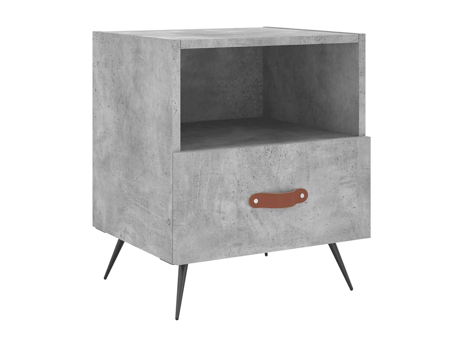 Tables de chevet 2pcs gris béton 40x35x47,5cm bois d’ingénierie