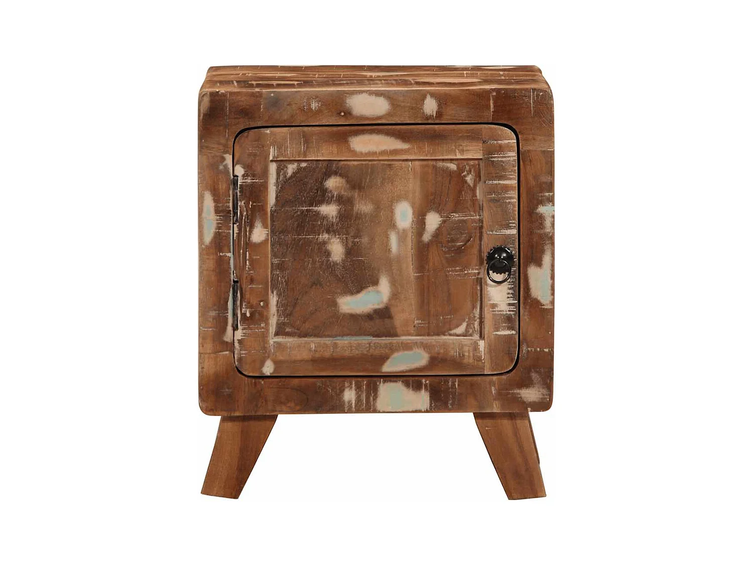 Mesita de noche 40x32x46 cm madera maciza recuperada