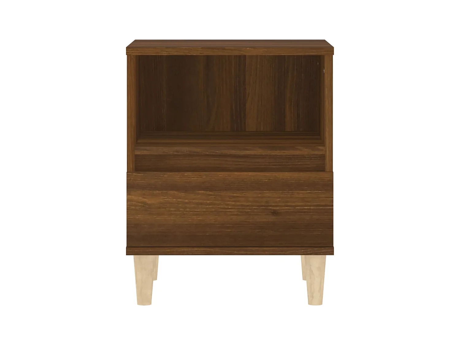 Table de chevet Chêne marron 40x35x50 cm