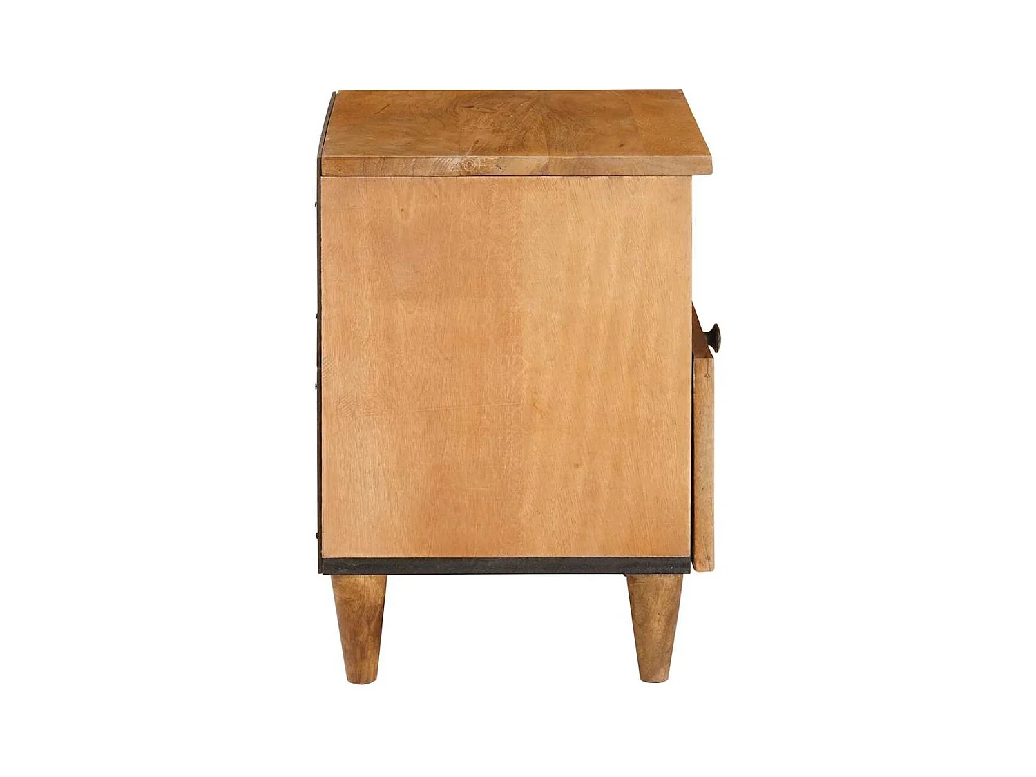 Mesita de noche con cajón Marrón claro 40 x 33 x 46 cm