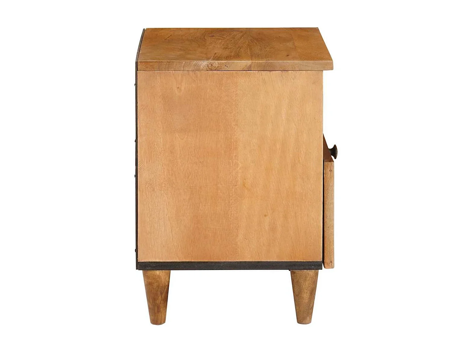 Table de chevet avec tiroir Marron clair 40 x 33 x 46 cm