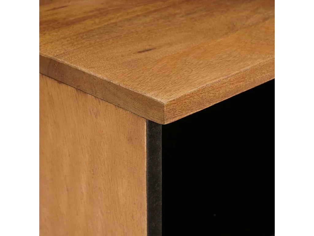 Table de chevet avec tiroir Marron clair 40 x 33 x 46 cm