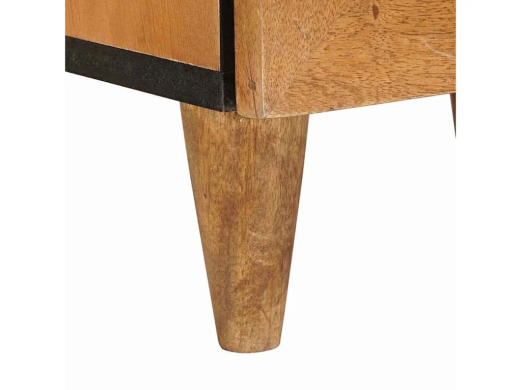 Table de chevet avec tiroir Marron clair 40 x 33 x 46 cm