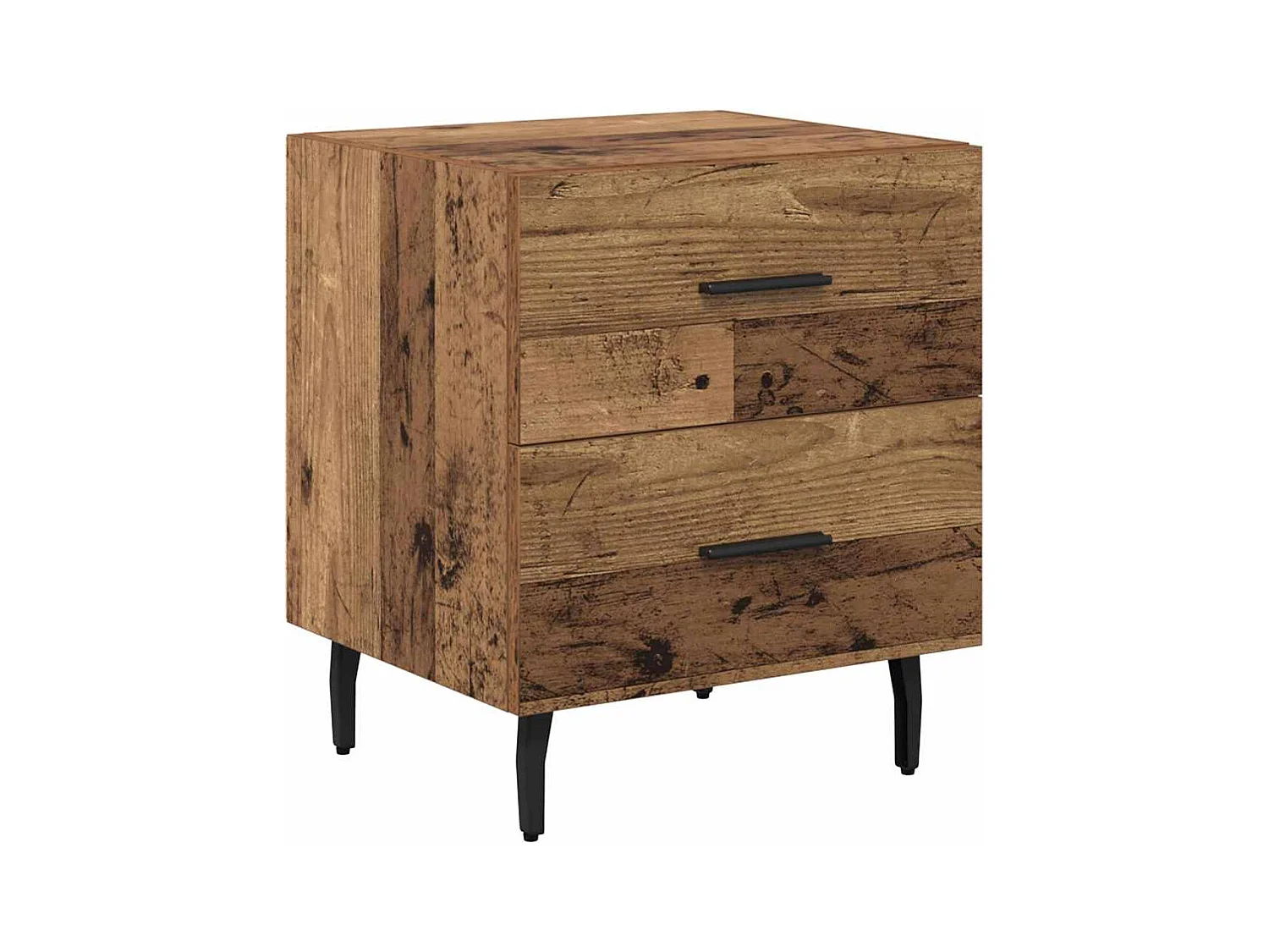 Cabinet de chevet avec tiroir Bois ancien 40 x 35 x 47.5 cm