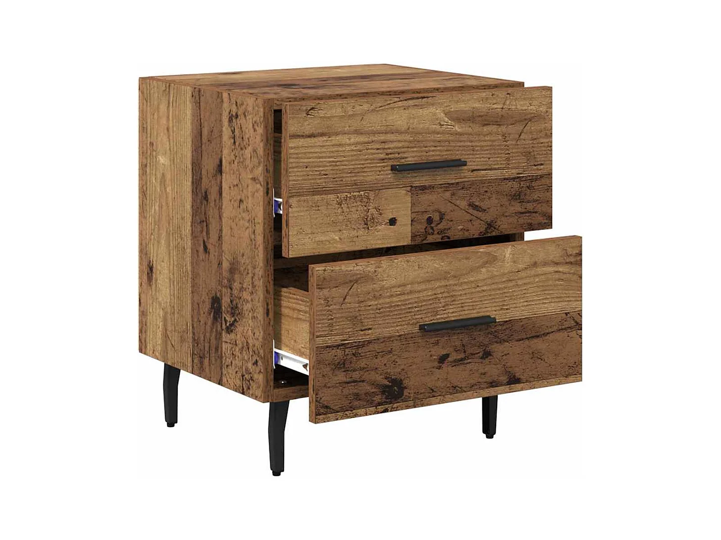 Cabinet de chevet avec tiroir Bois ancien 40 x 35 x 47.5 cm