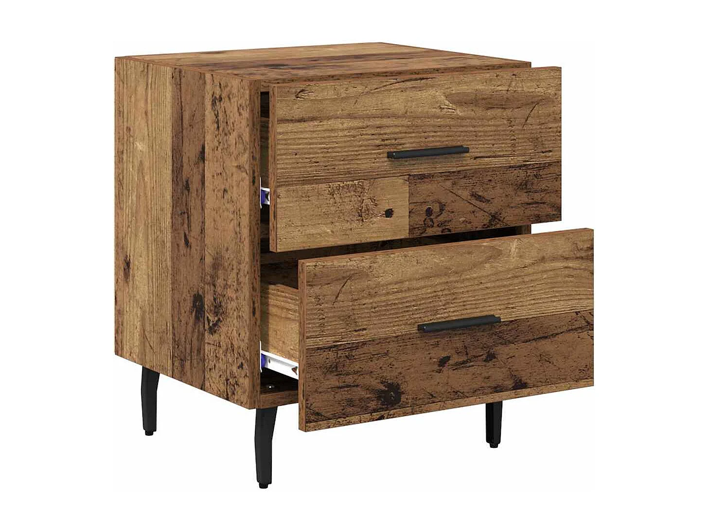 Cabinet de chevet avec tiroir Bois ancien 40 x 35 x 47.5 cm