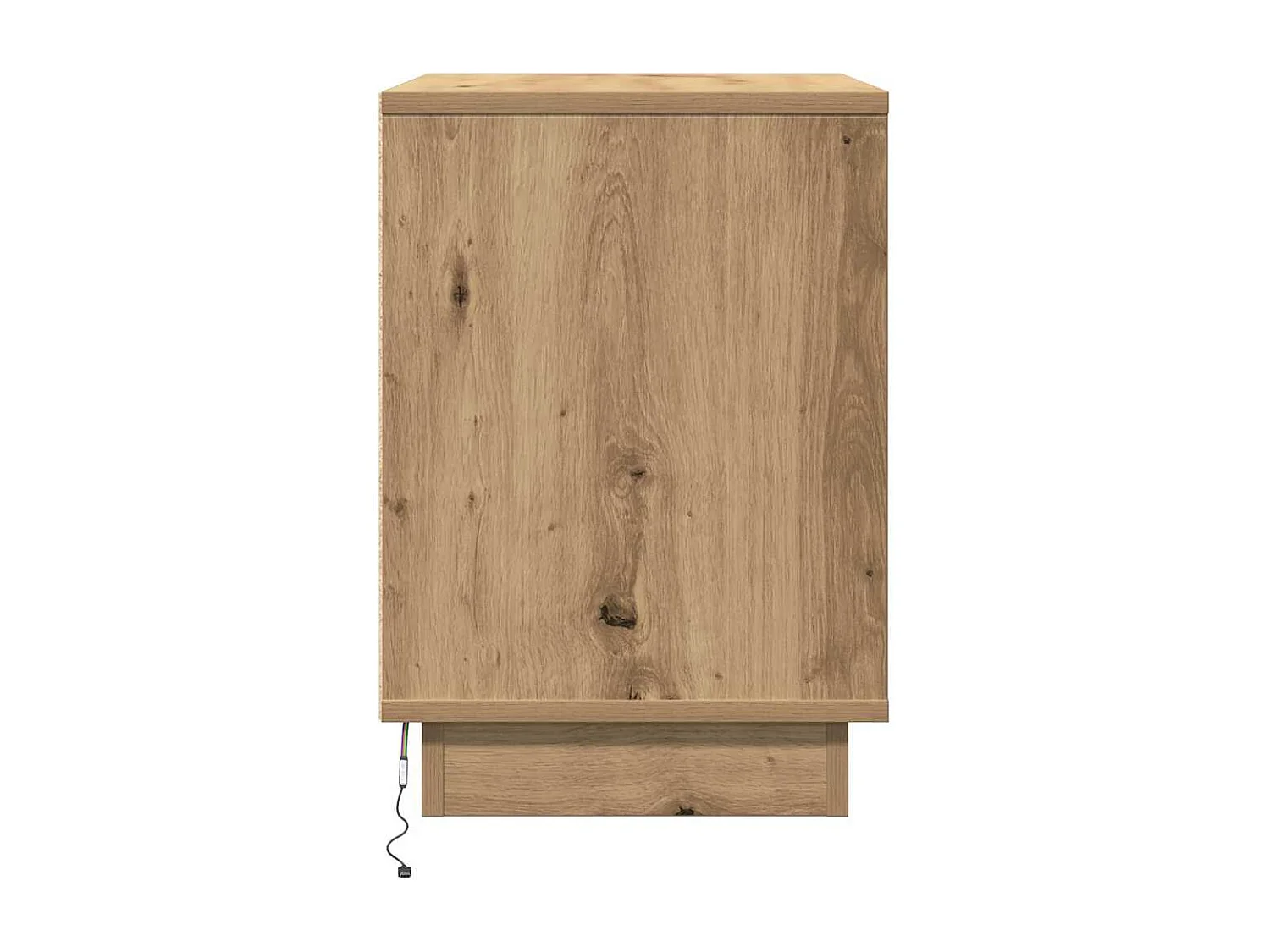 Cabinet de chevet avec chêne artisanal 50 x 34.5 x 50 cm.