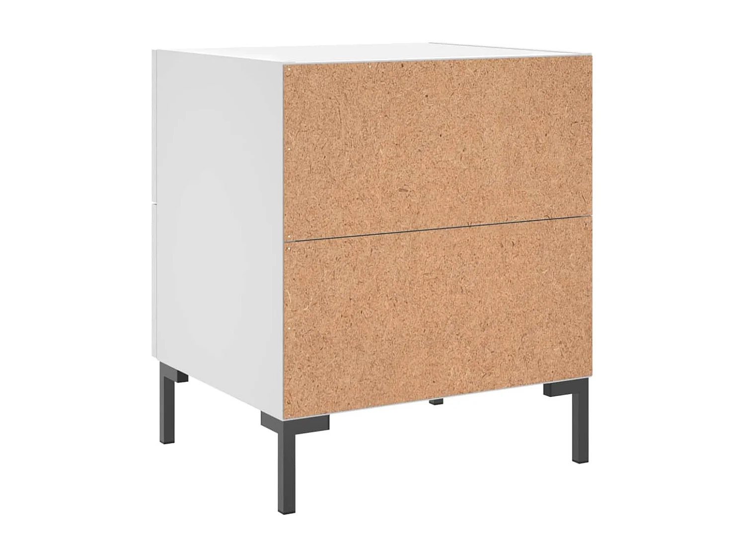 Mesitas de noche 2 piezas blancas 40x35x47,5 cm madera de ingeniería