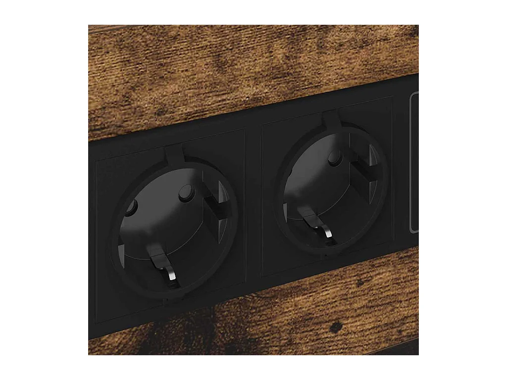 Mesilla de noche Roble ahumado 40 x 31 x 60 cm Madera de ingeniería