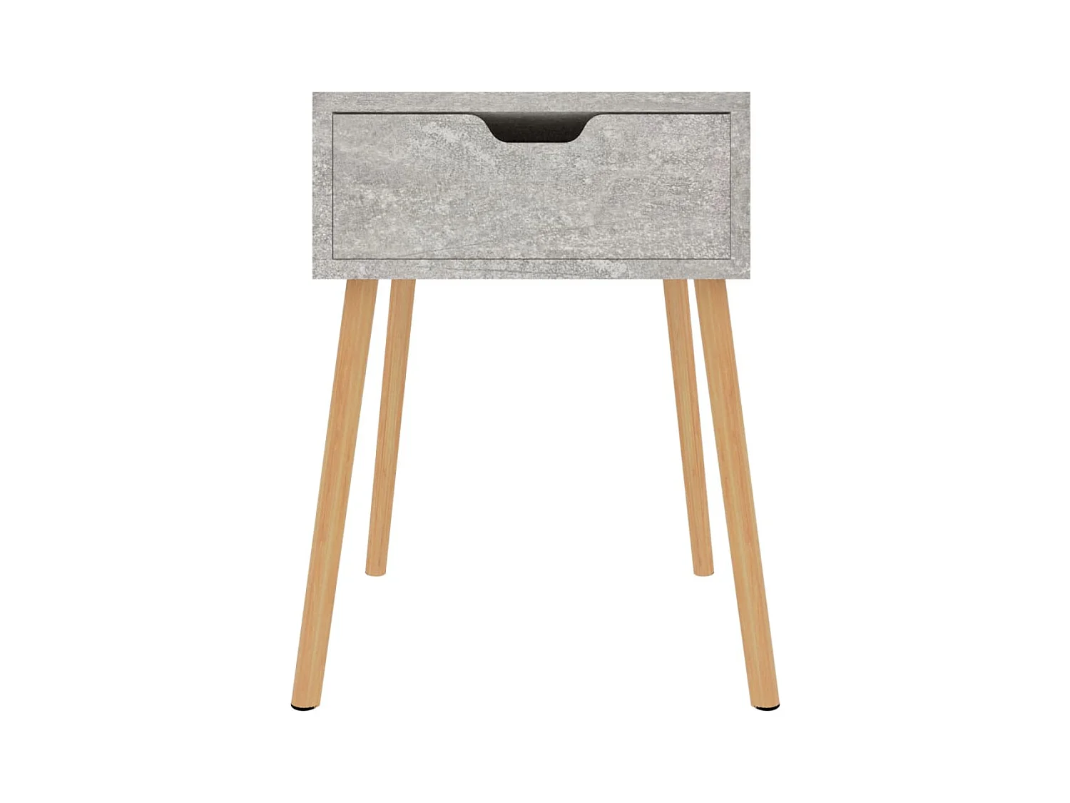 Mesita de noche Gris hormigón 40x40x56 cm Madera de ingeniería