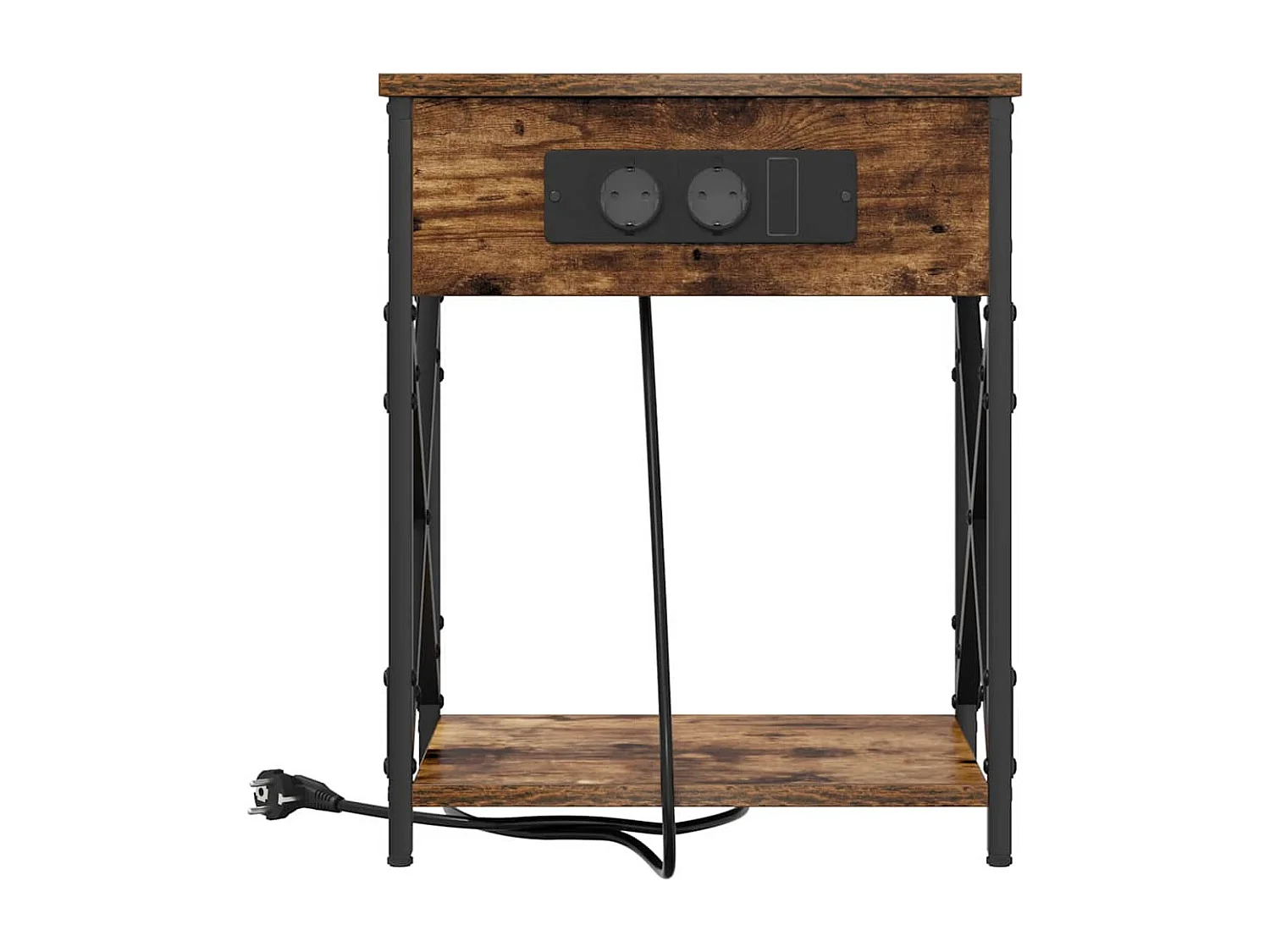 Cabinet de chevet Chêne fumé 41 x 31 x 51 cm Bois d'ingénierie