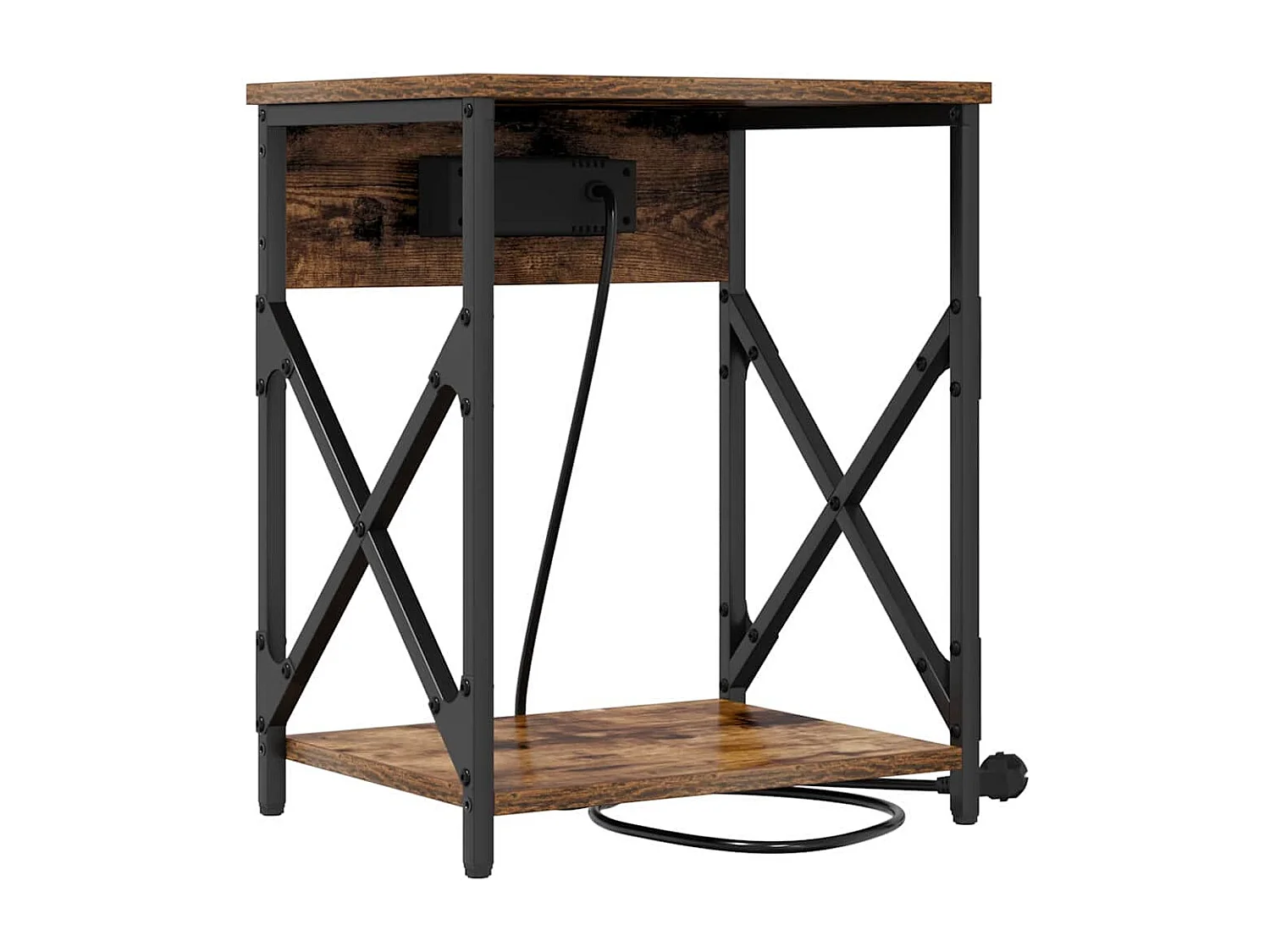 Cabinet de chevet Chêne fumé 41 x 31 x 51 cm Bois d'ingénierie