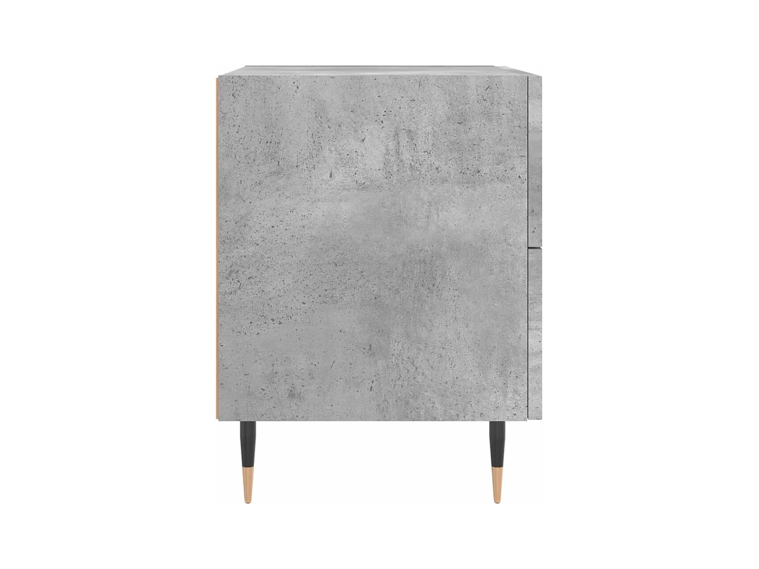 Comodino grigio cemento 40x35x47,5 cm in legno ingegnerizzato