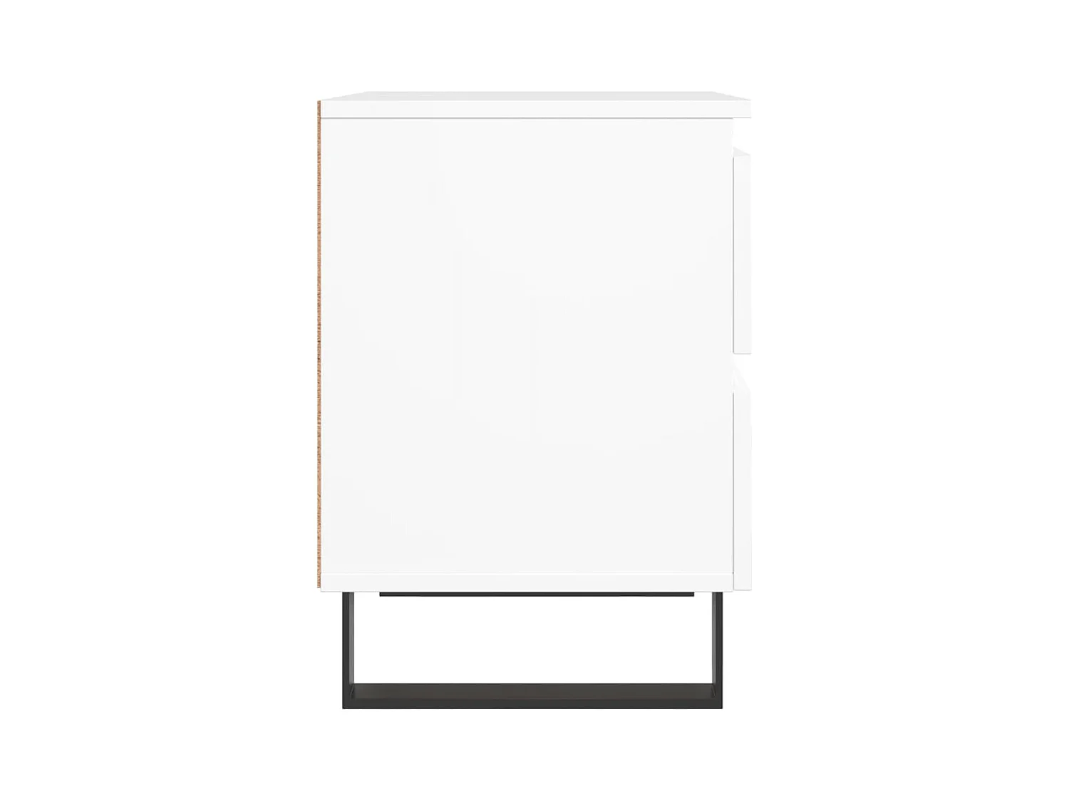 Comodino Bianco 40x35x50 cm Legno ingegnerizzato