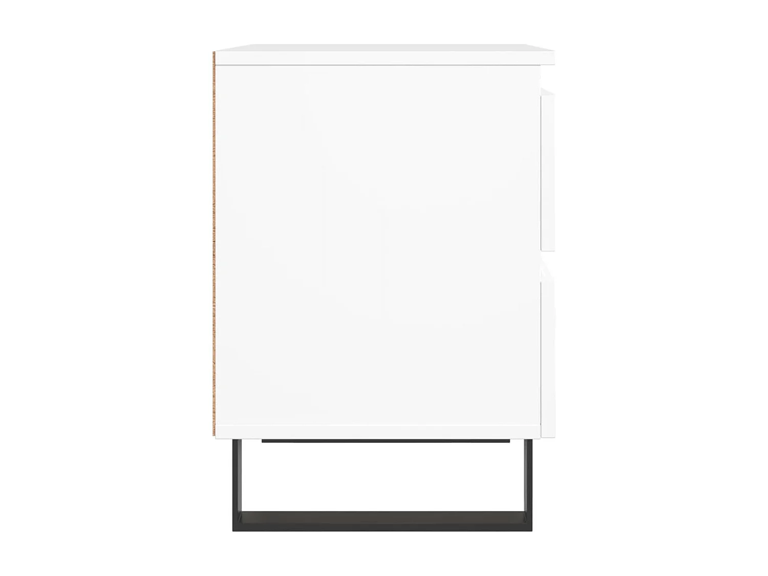 Mesita de noche Blanca 40x35x50 cm Madera de ingeniería