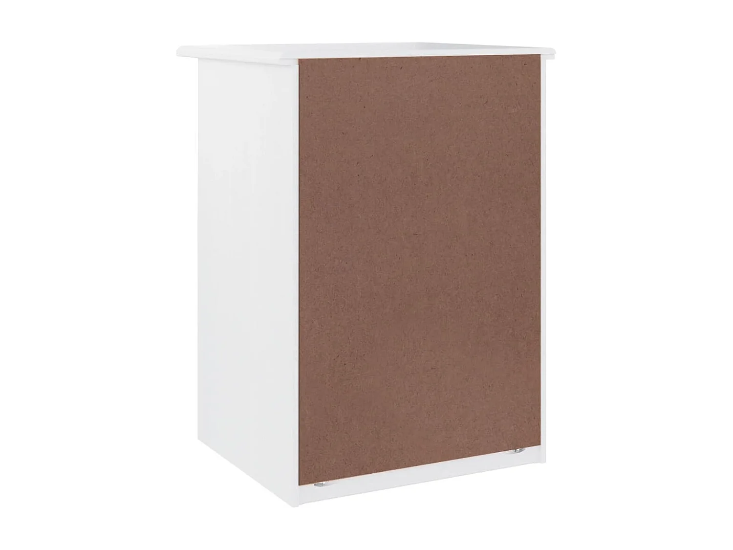 ALTA Nachttisch weiß 41x35x55,5 cm massives Kiefernholz