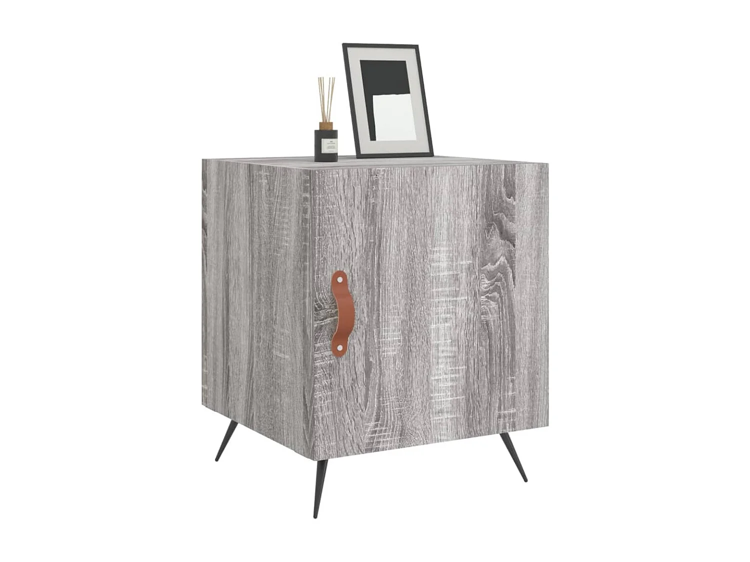 Comodini 2 pezzi grigio sonoma 40x40x50cm in legno ingegnerizzato