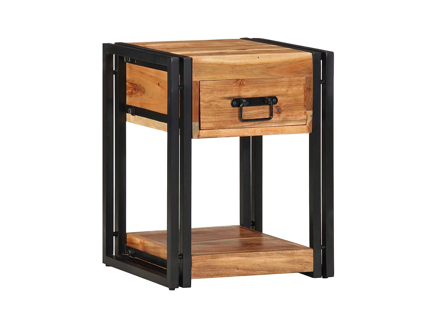 Cabinet de chevet Marron 40 x 35 x 50 cm Bois d'acacia massif