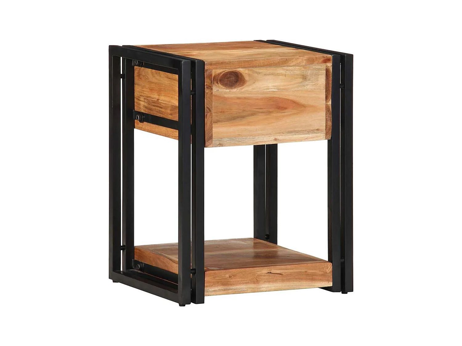 Cabinet de chevet Marron 40 x 35 x 50 cm Bois d'acacia massif