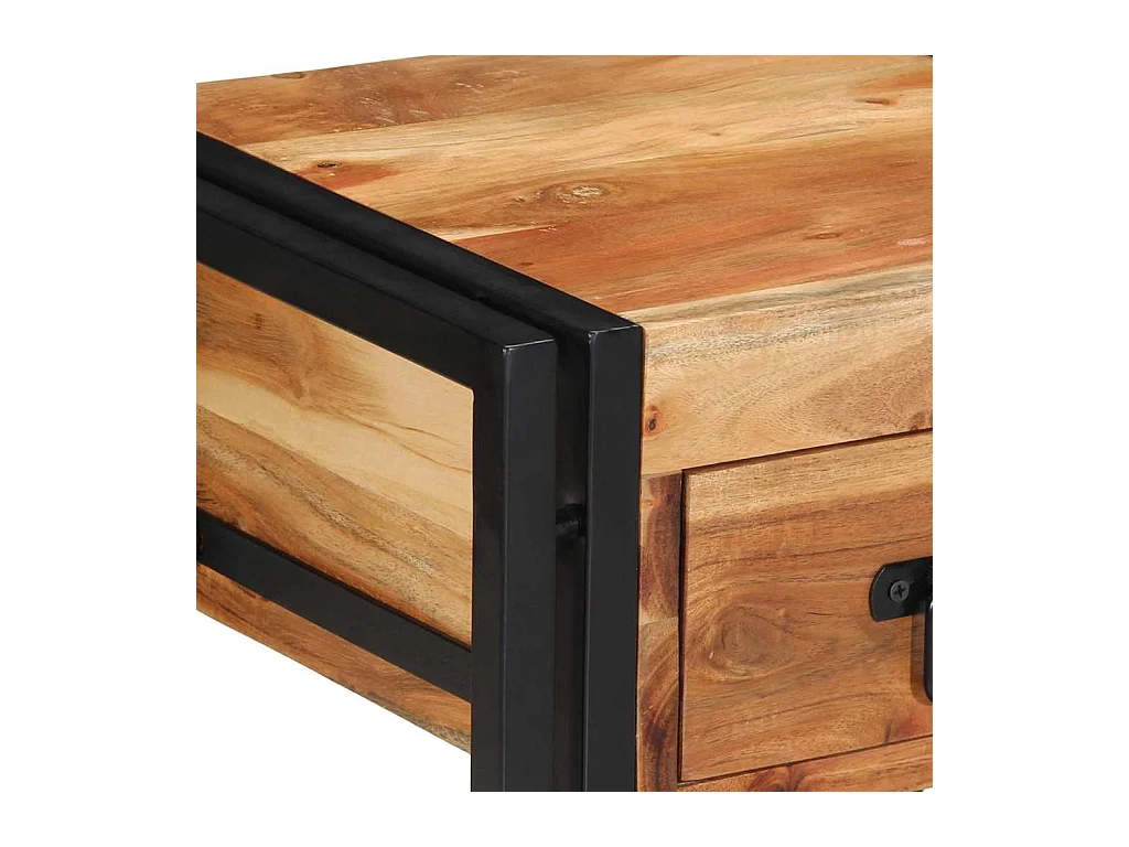 Cabinet de chevet Marron 40 x 35 x 50 cm Bois d'acacia massif