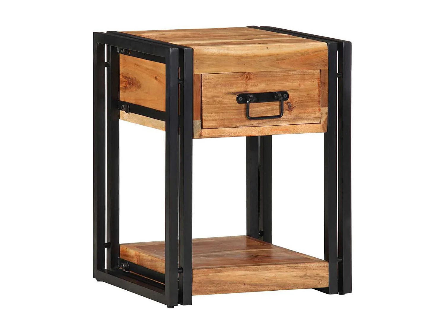 Cabinet de chevet Marron 40 x 35 x 50 cm Bois d'acacia massif