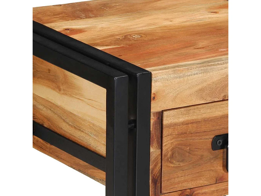 Cabinet de chevet Marron 40 x 35 x 50 cm Bois d'acacia massif