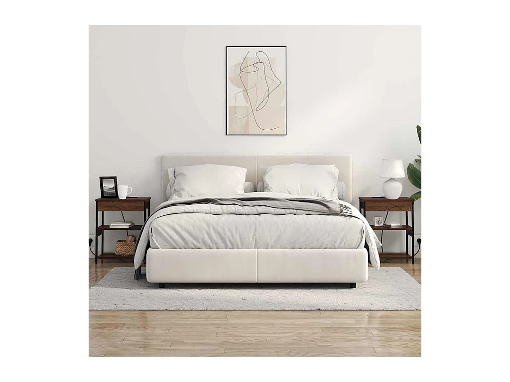 Nachtkastjes 2 stuks Bruin eiken 41 x 31 x 51 cm