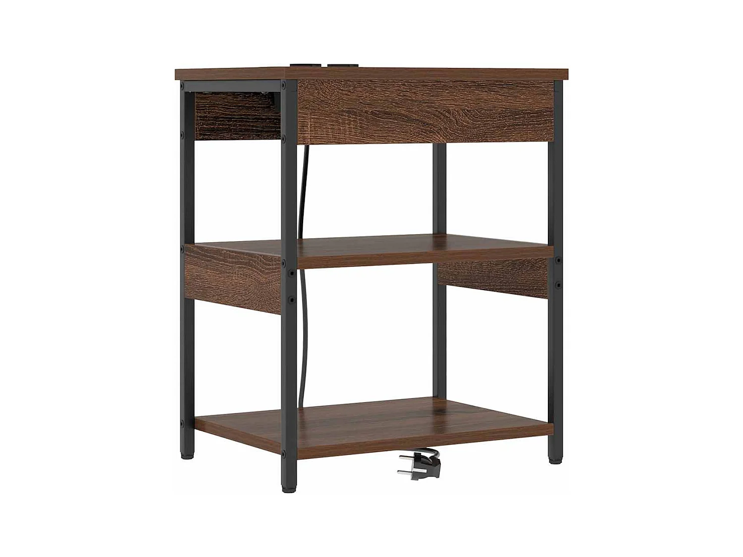 Nachtkastjes 2 stuks Bruin eiken 41 x 31 x 51 cm