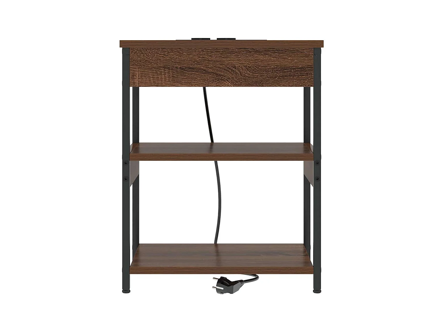 Nachtkastjes 2 stuks Bruin eiken 41 x 31 x 51 cm