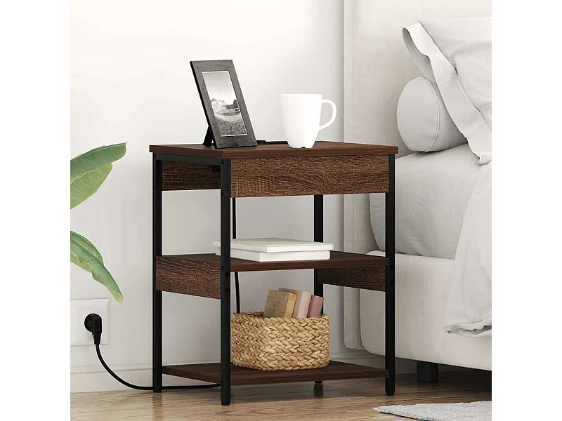 Armoires de chevet 2 pcs Chêne marron 41 x 31 x 51 cm