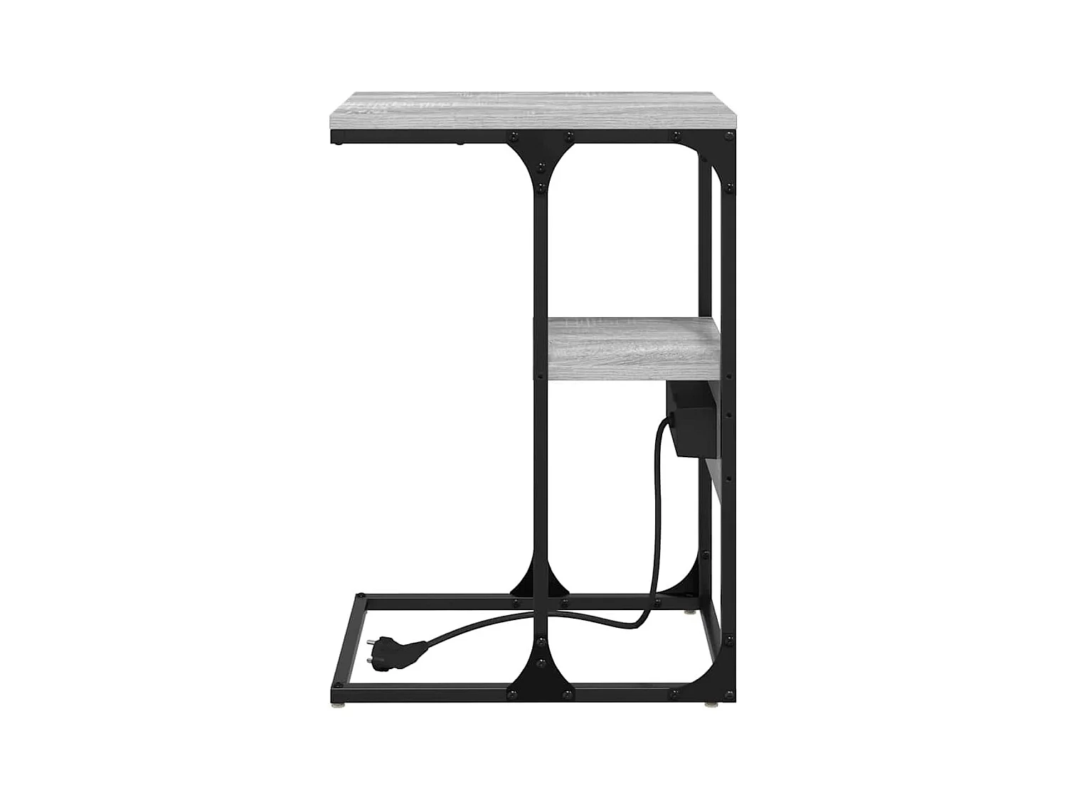 Comodino con cassetto Sonoma grigio 41,5 x 26 x 60,5 cm