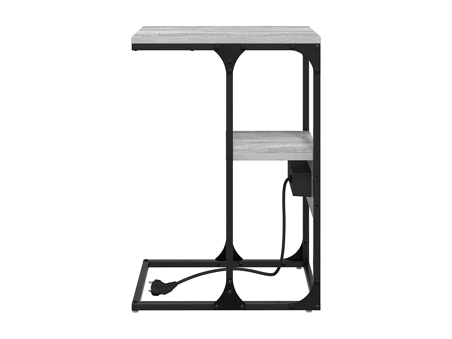 Comodino con cassetto Sonoma grigio 41,5 x 26 x 60,5 cm