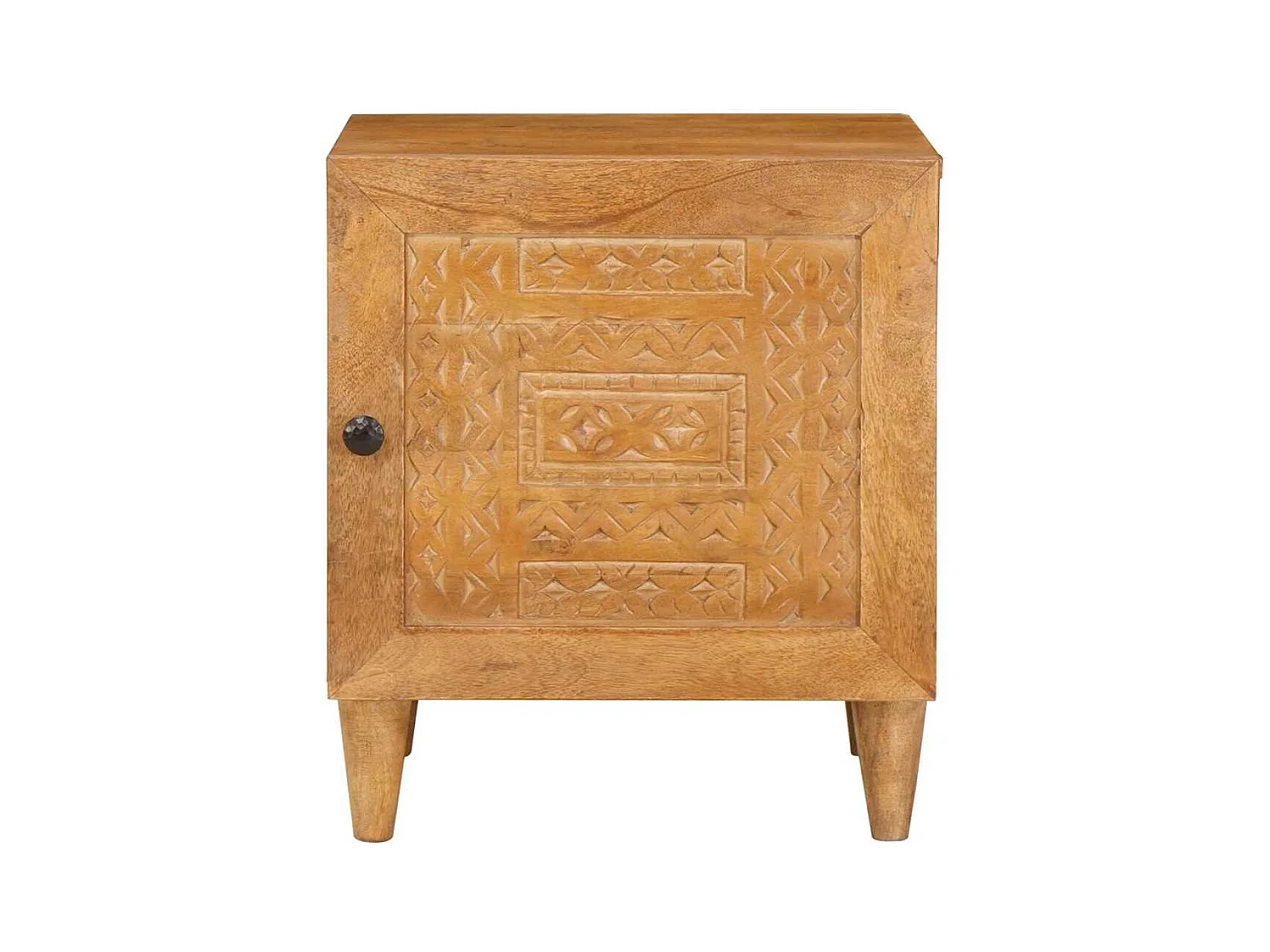 Mesita de noche marrón claro 40 x 33 x 46 cm