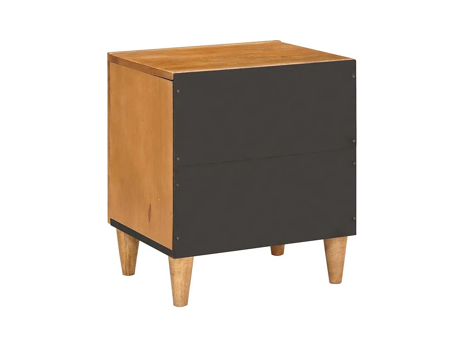 Mesita de noche marrón claro 40 x 33 x 46 cm