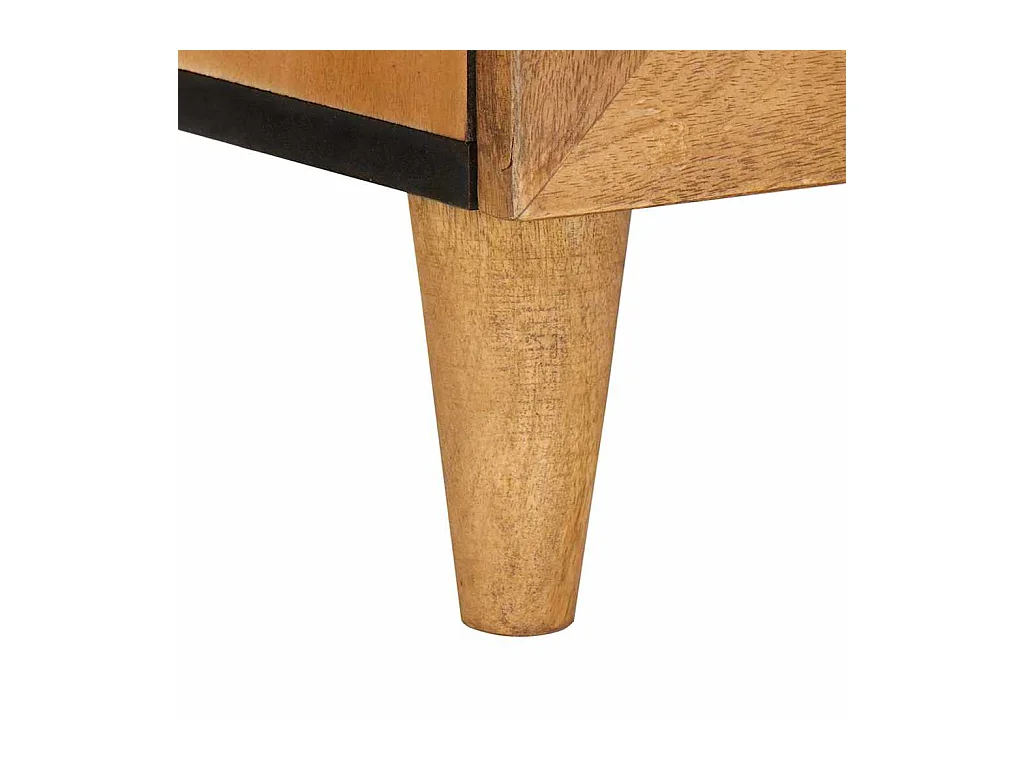 Mesita de noche marrón claro 40 x 33 x 46 cm