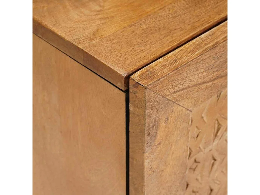 Table de chevet Marron clair 40 x 33 x 46 cm