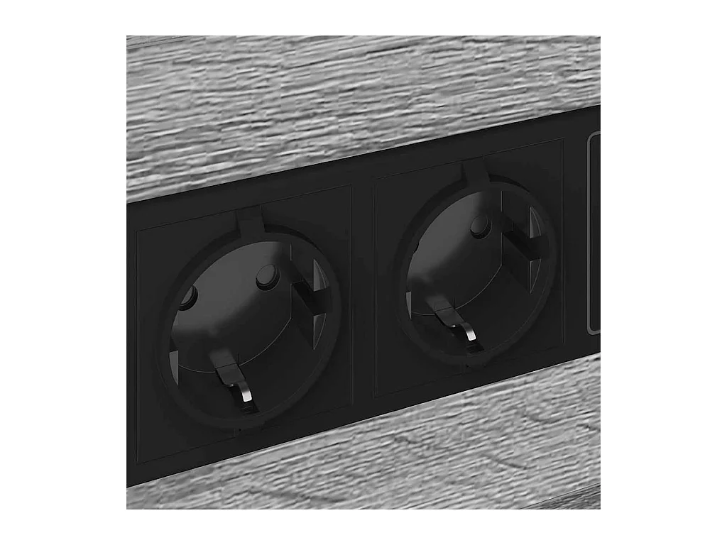 Mesilla de noche con cajón 2 piezas Sonoma gris 40 x 31 x 60 cm