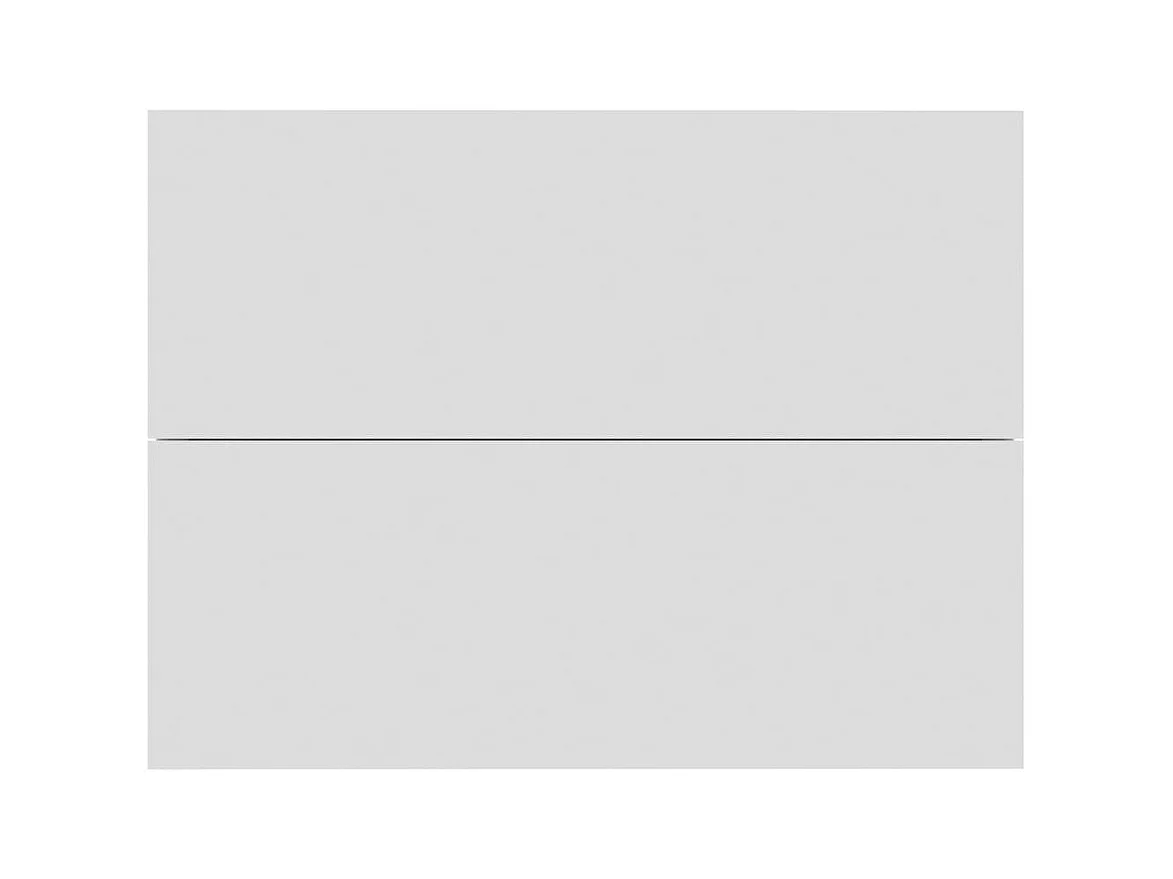 Comodini 2 pz Bianco 40x30x30 cm Legno ingegnerizzato