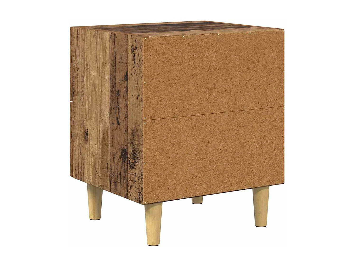 Armoire de lit avec tiroir 2 pcs Bois ancien 40 x 35 x 47.5 cm