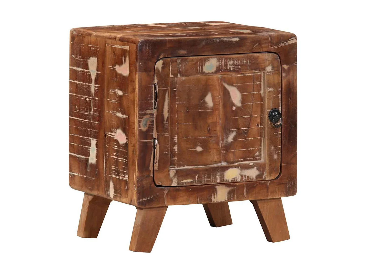 Nachtkastje 2 stuks 40x32x46 cm massief gerecycled hout