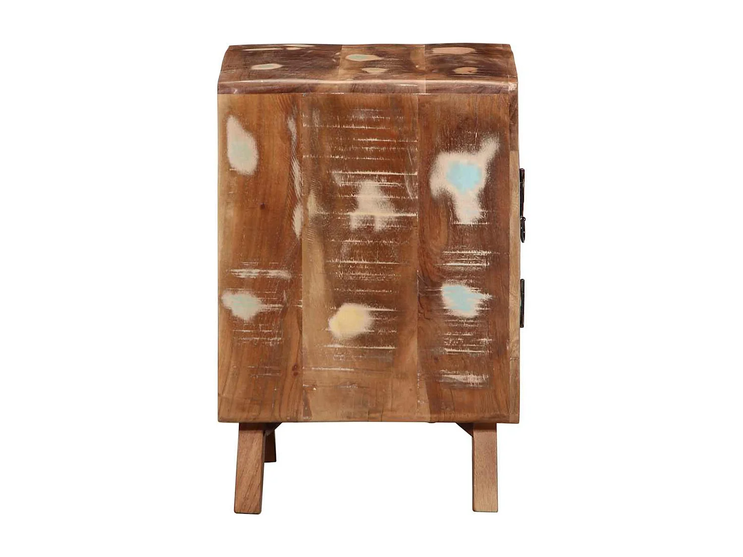 Table de chevet 2 pcs 40x32x46 cm bois massif de récupération