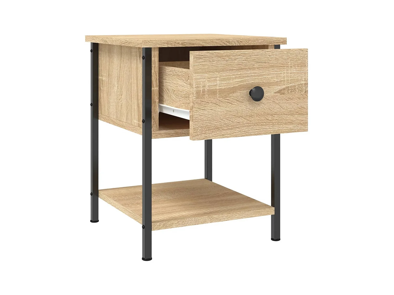 Table de chevet chêne sonoma 34x35,5x45 cm bois d'ingénierie