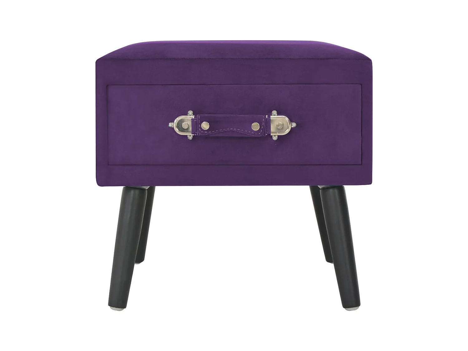 Nachtkastjes 2 stuks Donkerpaars 40x35x40 cm Fluweel