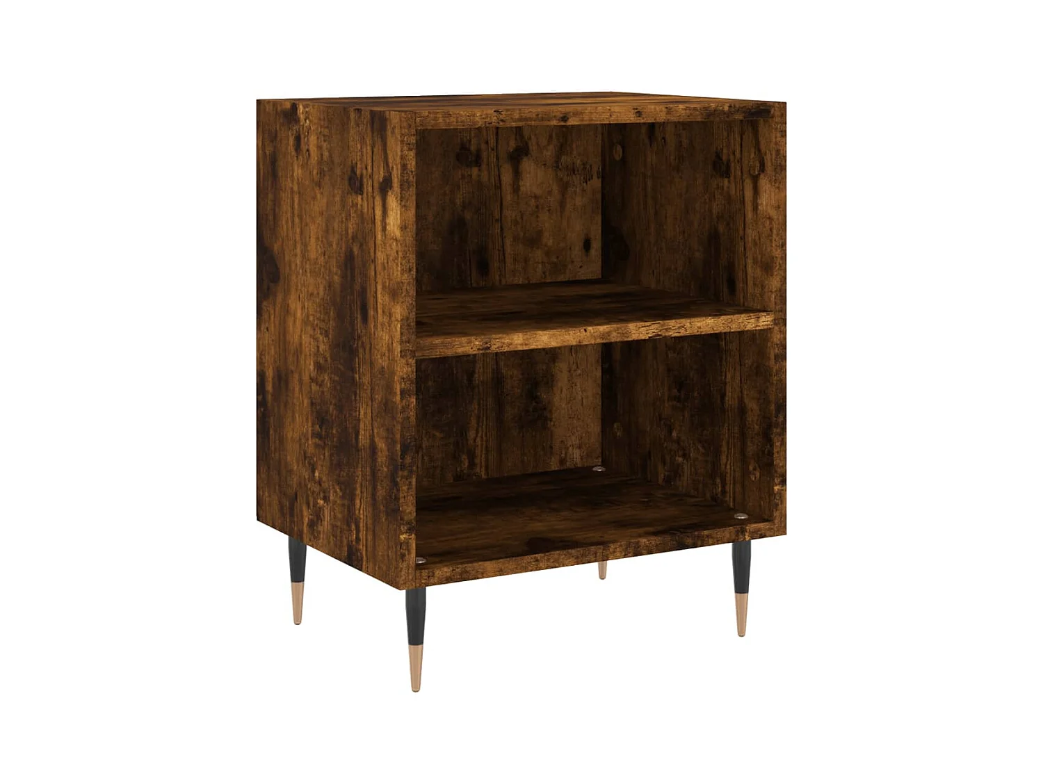 Mesitas de noche 2 piezas roble ahumado 40x30x50 cm madera de ingeniería